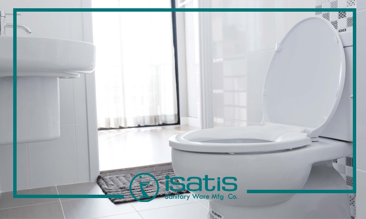 توالت فرنگی با درب آرام‌ بند